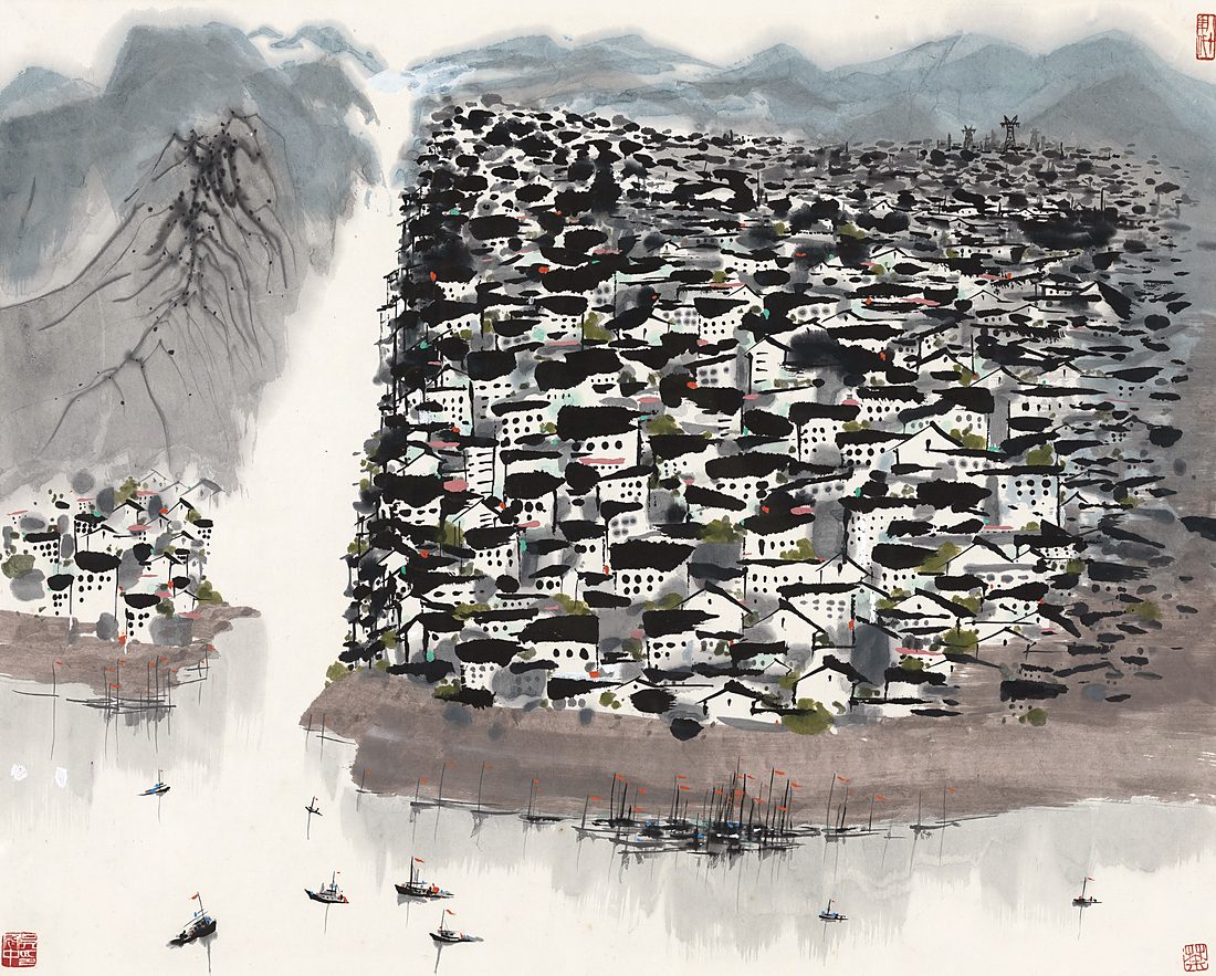 吴冠中《昼·重庆》